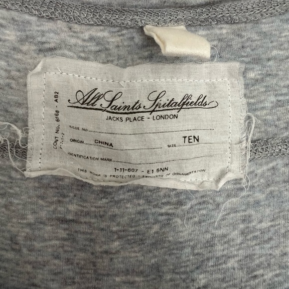 All Saints Grey Maxi Dress - Picture 4 of 7